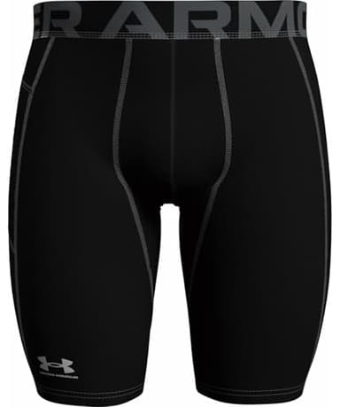 Under Armour Men's HeatGear Pocket Long Shorts , Black (001)/Pitch Gray, X-Large - Image 7