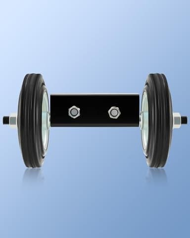 CO-Z 6" Heavy Duty Sliding Gate Wheel for Metal Tube Gate, 600 lb Capacity Chain Link Fence Gate Wheel, Undermount Rolling Sliding Gate Double Wheels, 1Pc - Image 8