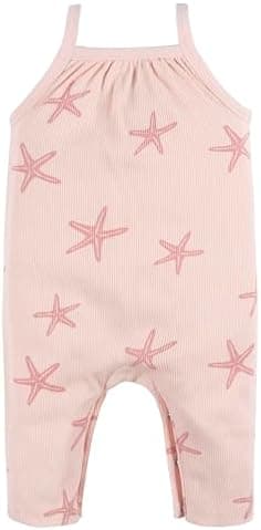 Gerber baby-girls Sleeveless Cotton Long-leg Romper Jumpsuit - Image 3