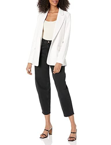 The Drop Women's Anouk Blazer, Ivory, XS - Image 3