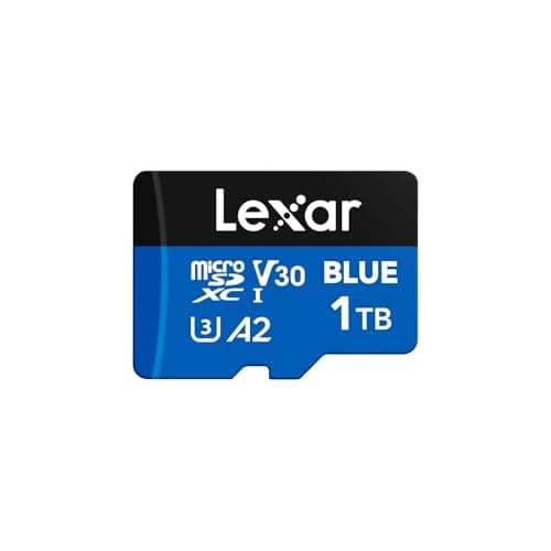 Lexar 1TB Blue Micro SD Card Up to 160MB/s, microSDXC UHS-I Memory Card with SD Adapter, C10, U3, A2, V30, Full HD, 4K UHD, High Speed TF Card - Image 1