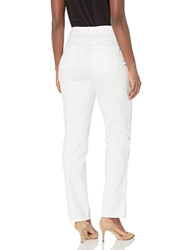 Gloria Vanderbilt Women's Amanda Classic High Rise Tapered Jean Standard, Vintage White, 14 Long - Image 4
