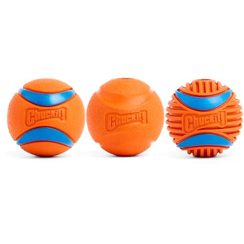 Chuckit! Dog Balls - Interactive Dog Toys, High-Bounce Fetch Ball, Ultra and Rugged Balls, Durable - Size Medium, 2.5-inch Diameter, Set of 3 - Image 1