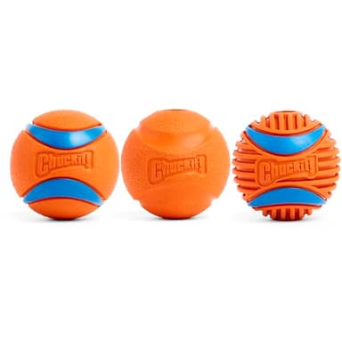 Chuckit! Dog Balls - Interactive Dog Toys, High-Bounce Fetch Ball, Ultra and Rugged Balls, Durable - Size Medium, 2.5-inch Diameter, Set of 3 - Image 1