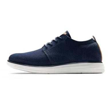 Bruno Marc Men's CoolFlex Breeze Mesh Sneakers Oxfords Lace-Up Lightweight Casual Walking Shoes,Size 8.5,01 Dark/Blue,Grand - Image 2