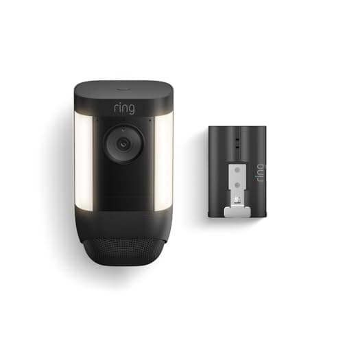 Ring Spotlight Cam Pro, Battery with extra Quick Release Battery - Image 1