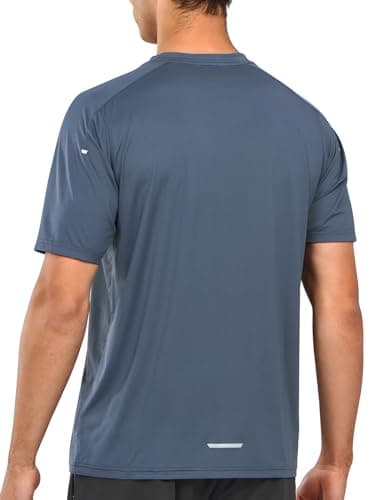 NORTHYARD Men's Athletic Running T-Shirts Quick Dry Workout Shirts Short-Sleeve Sports Gym Tee Tops Performance Activewear Coolgrey XL - Image 2