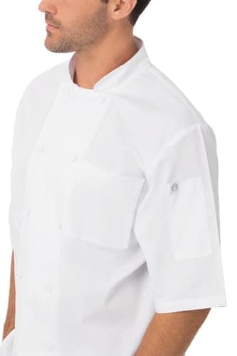 Chef Works Men's Montreal Cool Vent Chef Coat, White, Medium - Image 5
