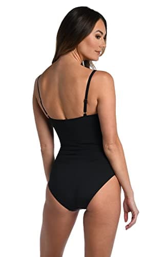 La Blanca Women's Standard Island Goddess Lingerie One Piece Swimsuit, Black, 14 - Image 2