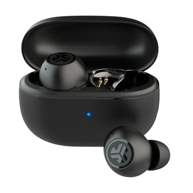 JLab Go Pop ANC True Wireless Earbuds & Charging Case, Black, Active Noise Cancelling, 10mm Drivers, Dual Connect, Customize Your Sound with App, Be Aware Mode, Compact Fit, MEMS Microphone - Image 1