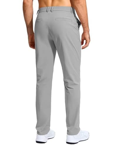G Gradual Mens Golf Pants Stretch Dress Casual Pants 30"/32"/34" Lightweight Work Travel Slacks for Men with 4 Pockets(Light Grey,L30.W34) - Image 3