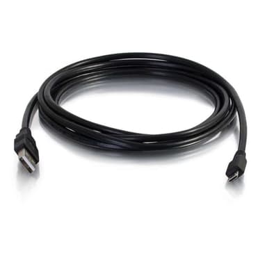 C2G Legrand USB A to B Cable, Male to Male USB Cable, Micro USB Cable, 2 Meters (6.56 Foot) Data Transfer Cable, Black USB Cord, 1 Count, C2G 27365 - Image 2