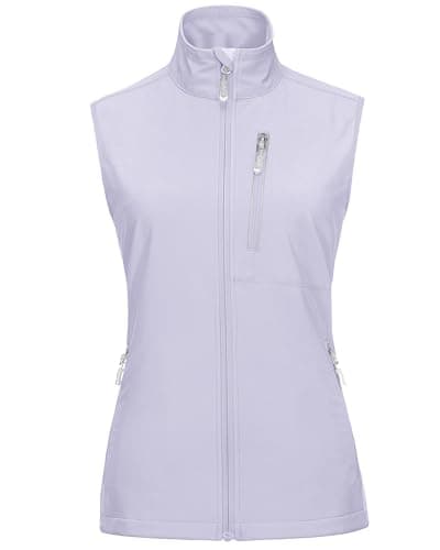 33,000ft Women's Lightweight Running Vest Outerwear with Pockets, Windproof Sleeveless Jacket for Golf Hiking Travel - Image 1