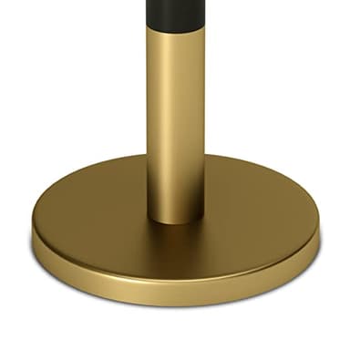 SIMPLIHOME Evans 16-inch Wide End Table in White Genuine Marble and Black/Gold Iron, Modern Round Accent Table for Living Room, Bedroom, or Entryway - Image 6