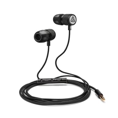 LUDOS Ultra Wired Earbuds in-Ear Headphones, 5 Years Warranty, Earphones with Microphone, Noise Isolating Ear Buds, Memory Foam for iPhone, Samsung, School Students, Kids, Women, Small Ears - Black - Image 4