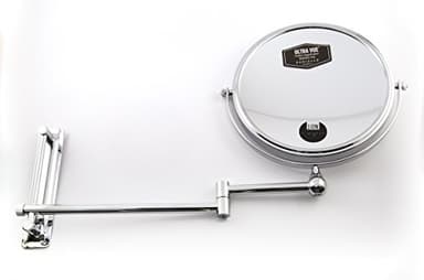 Danielle Creations 8-Inch Double-Sided Wall Mounted Adjustable Height Makeup Mirror, 10x Magnification - Image 4