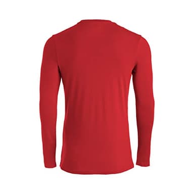 Mizuno Youth Comp Diamond Long sleeve Crew, Red, Large - Image 2