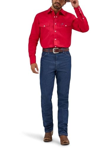 Wrangler 0936 Cowboy Cut Slim Fit Jean, Rigid Indigo, 34W x 38L - Image 4