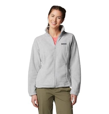 Columbia Womens Benton Springs Full Zip Fleece Jacket, Cirrus Grey Heather, 3X - Image 1