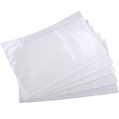 9527 Product 6" x 9" Clear Adhesive Top Loading Packing List Clear Shipping Pouches, Mailing/Shipping Label Envelopes (200 Pack) - Image 1