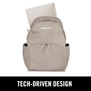 Kenneth Cole REACTION Marley Backpack, Taupe, 15" Laptop - Image 2