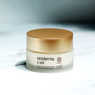 Sesderma C-VIT Moisturizing Facial Cream, Fight Aging with Vitamin C Antioxidants, Diminish Fine Lines & Revitalize Skin, 1.7 fl oz - Image 2
