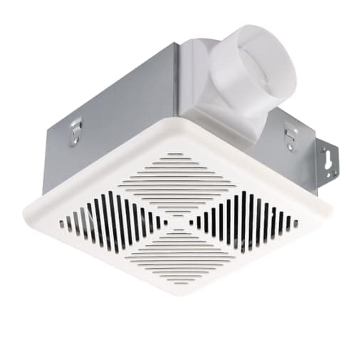 VENTECHLATION Bathroom Exhaust Fan 70CFM 1.5Sone, Quiet Bath Fan with 3inch duct for Bathroom Ceiling, Energy-Saving Household Ventilation,Ceiling or Wall Mounted, White Plastic Grille - Image 1