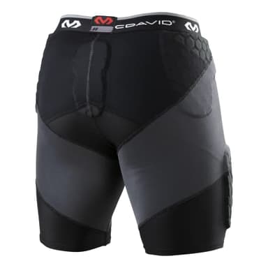 McDavid Football Compression Padded Girdle Shorts. Pads on HIPS, Thighs and Tailbone. Black - Image 2