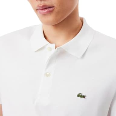 Lacoste Men's Classic Fit L.12.12 Original Piqué Polo Shirt, White, 3X-Large - Image 2