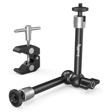 SMALLRIG Clamp w/ 1/4" and 3/8" Thread and 9.8 Inches Adjustable Friction Power Articulating Magic Arm with 1/4" Thread Screw for LCD Monitor/LED Lights - KBUM2732B - Image 1