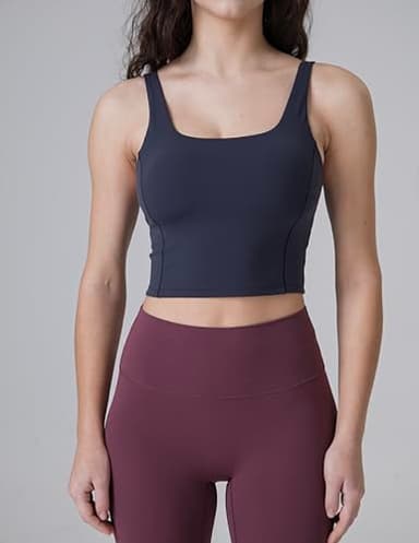 Colorfulkoala Dreamlux No Front Seam Leggings for Women 28" Inseam, High Waisted Buttery Soft Full Length Yoga Pants (L, Plum Red) - Image 5