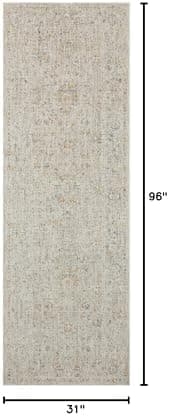 Loloi Amber Lewis Honora Collection HON-05 Bone/Multi 2'-7" x 8'-0" Runner Rug - Image 4