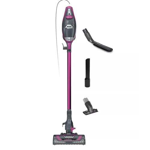 Shark HV371 Rocket Pro DLX Corded Stick, Removable Hand Vacuum, Advanced Swivel Steering, XL Cup, Crevice Tool, Upholstery Tool & Anti-Allergen Dust Brush, Fuchsia, Capacity - Image 1