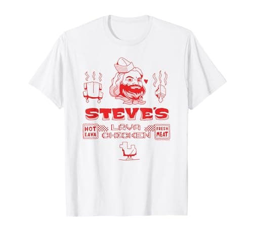 A Minecraft Movie Steve's Lava Chicken Restaurant Logo T-Shirt