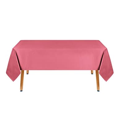 Obstal 210GSM Rectangle Table Cloth, Water Resistance Microfiber Tablecloth, Decorative Fabric Table Cover for Outdoor and Indoor Use (Coral Red, 60 x 102 Inch) - Image 6