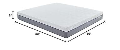 Novilla 8-Inch Gel Memory Foam Queen Size Mattress for Pressure Relief, Enhanced Support & Plush Comfort, Queen Bed in a Box, Bliss - Image 2