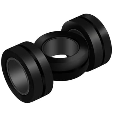 Buluwams ADHD Autism Sensory Stress Toys Teen Boys ADHD Autism Sensory Toys for Kids Black Magnetic Fidget Rings 3pcs - Image 6
