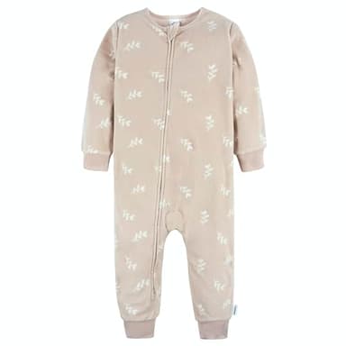 Gerber Baby Girls' Toddler Loose Fit Flame Resistant Fleece Footless Pajamas 3-Pack, Pink Deer, 18 Months - Image 4