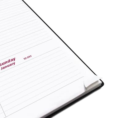Brownline® 2025 DuraFlex Weekly Planner, Appointment Book, 12 Months, January to December, Twin-Wire Binding, 11" x 8.5", Black (CB950V.BLK-25) - Image 5