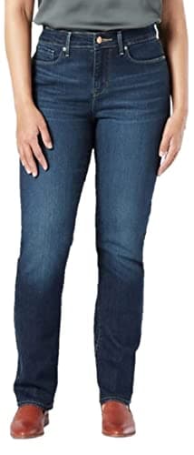 Levi Strauss Signature Gold Women's Modern Straight Jeans Mid-Rise Stretch Denim (Available in Plus Size), Angel Island, 14 Regular - Image 1