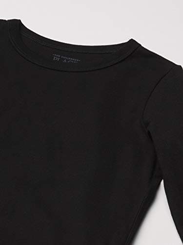 The Children's Place baby boys And Toddler Long Sleeve Basic Layering T-shirt T Shirt, Black/H Smoke/New Navy/White 4 Pack, 4T US - Image 2