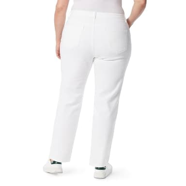 Gloria Vanderbilt womens Amanda Classic High Rise Tapered Jeans, Vintage White, 12 Short US - Image 3