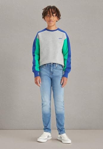 Levi's Boys' 511 Slim Fit Performance Jeans, Basil Sky - Image 7