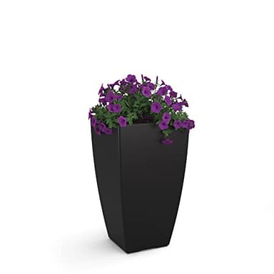 Mayne Kobi 26-Inch Tall Planter – Self-Watering, Weather-Resistant Planter for Flowers – Durable Indoor/Outdoor Design for Patio, Porch, or Entryway - Image 1