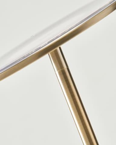 Brightech Sky LED Floor lamp for Living Rooms & Offices -Torchiere Super Bright , Dimmable, Tall Standing Lamp for Bedroom Reading - Gold Brass - Image 5