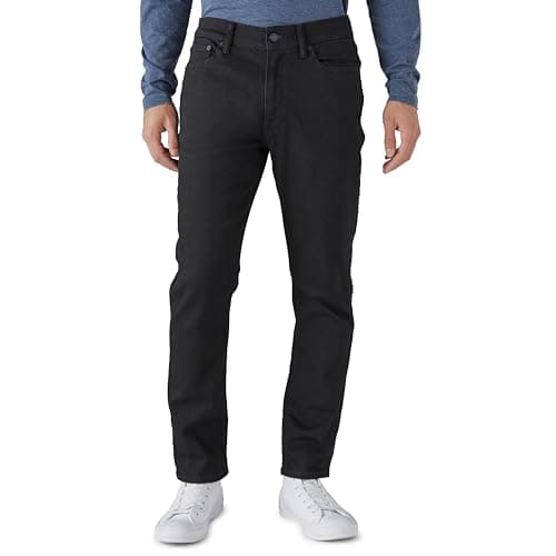 Lucky Brand Men 410 Athletic Fit Jean, Black Rinse, 33W x 30L - Image 1