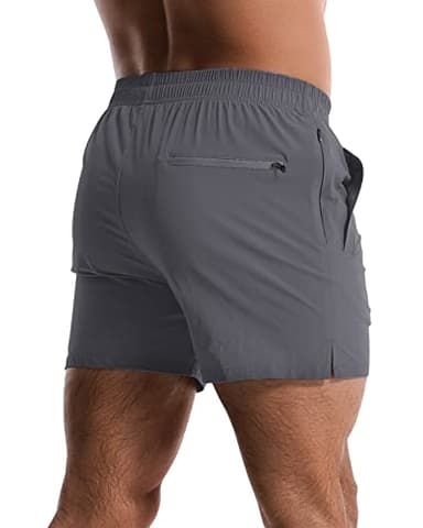 Lempue 2 Pack Workout Gym Shorts for Men 5 Inch Lightweight Running Shorts Quick Dry Sports Athletic Shorts with Pockets - Image 3