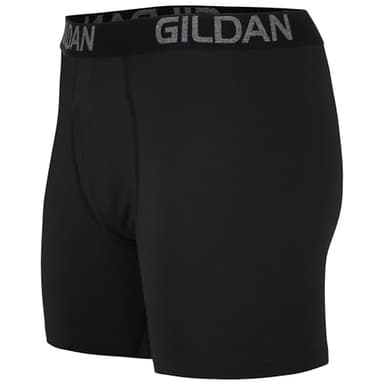 Gildan Men's Underwear Cotton Stretch Boxer Briefs, Multipack, Black Soot/Charcoal Sky (8-Pack, Regular Leg) - Image 4