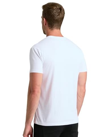True Classic Mens T-Shirts – Short Sleeve Crew Neck T Shirts for Man, Cotton Blend Plain Novelty Men's T-Shirts, Pack of 3, White, XL - Image 9