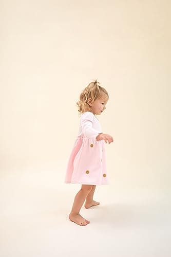 Mud Pie Girls Dot Dress, Pink, 4 Toddler - Image 6